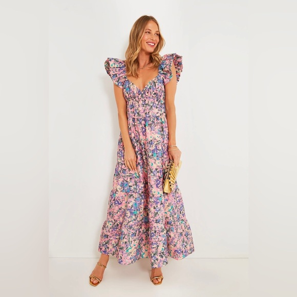 Tuckernuck Dresses & Skirts - TUCKERNUCK HYACINTH HOUSE Pink Floral Sheridan Maxi Dress